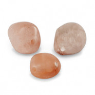 Natuursteen kralen nugget maansteen 7-12mm Nude pink